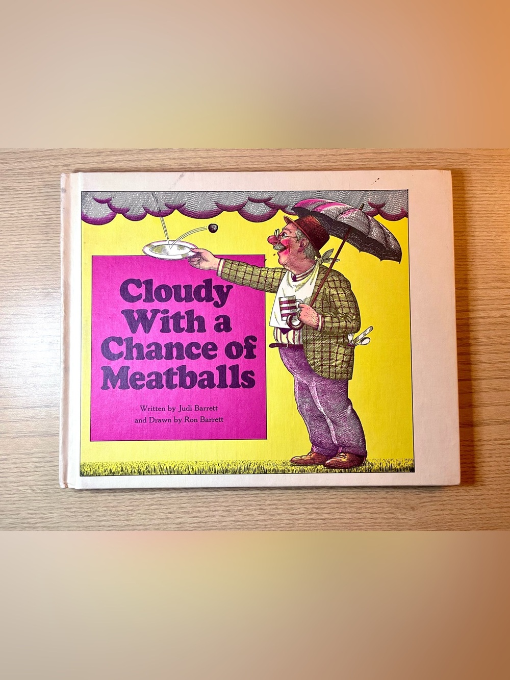 Vintage 1979 Cloudy With a Chance of Meatballs Hardcover Weekly Reader Book